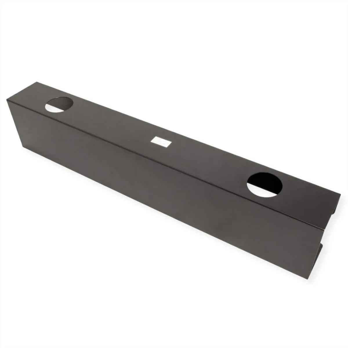Metalowy organizer kabli pod biurko czarny mat