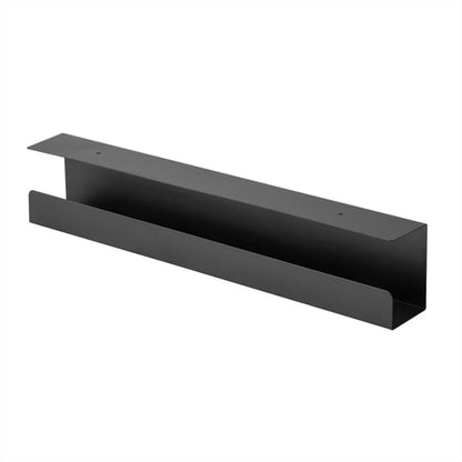 Metalowy organizer kabli pod biurko czarny mat